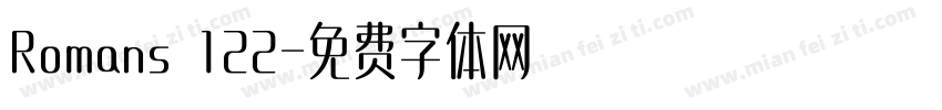 Romans 122字体转换